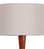 Grey Cotton Wooden floor Lamp