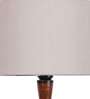 Grey Cotton Wooden floor Lamp
