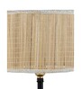 Klimt Beige Bamboo Shade Night Lamp With Iron Base