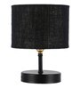 Devansh Iron  Table Lamp With Black Jute Shade