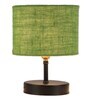Devansh Iron  Table Lamp With Green Jute Shade