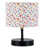 Devansh Iron  Table Lamp With Multicolor  Cotton  Shade