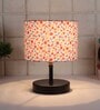 Devansh Iron  Table Lamp With Multicolor  Cotton  Shade