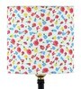 Devansh Iron  Table Lamp With Multicolor  Cotton  Shade