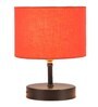 Devansh Iron  Table Lamp With Orange Cotton  Shade