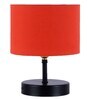 Devansh Iron  Table Lamp With Orange Cotton  Shade