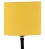 Devansh Iron  Table Lamp With Yellow Cotton  Shade