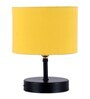 Devansh Iron  Table Lamp With Yellow Cotton  Shade