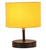 Devansh Iron  Table Lamp With Yellow Cotton  Shade