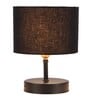 Devansh Iron Table Lamp With Black Cotton  Shade