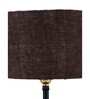 Devansh Iron Table Lamp With Brown Jute Shade