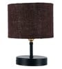 Devansh Iron Table Lamp With Brown Jute Shade