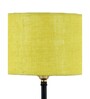 Devansh Iron Table Lamp With Yellow Jute Shade