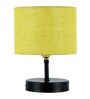 Devansh Iron Table Lamp With Yellow Jute Shade