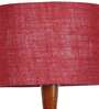 Maroon Jute Wooden floor Lamp
