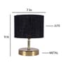 Devansh Metal table lamp with Black Jute Shade