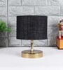 Devansh Metal table lamp with Black Jute Shade