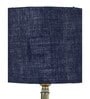 Devansh Metal table lamp with Blue Jute Shade