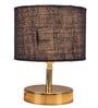 Devansh Metal table lamp with Blue Jute Shade