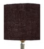 Hudson Brown Jute Shade Night Lamp With Metal Base
