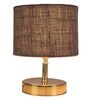 Devansh Metal table lamp with Grey Jute Shade