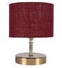 Devansh Metal table lamp with Maroon Jute Shade