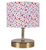 Devansh Metal table lamp with Multicolor  cotton  Shade