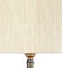 Bristol Off White Cottan Fabric Shade Night Lamp With Metal Base
