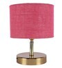 Devansh Metal table lamp with Pink Jute Shade