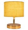 Devansh Metal table lamp with Yellow Jute Shade