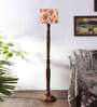 Multicolor Cotton Wooden floor Lamp