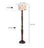 Multicolor Cotton Wooden floor Lamp