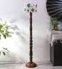 Multicolor Cotton Wooden floor Lamp