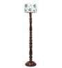 Multicolor Cotton Wooden floor Lamp