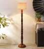 Multicolor Cotton Wooden floor Lamp