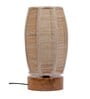 Dholak Natural Shade Table Lamp With Cotton Base