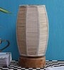 Dholak Natural Shade Table Lamp With Cotton Base