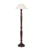 off white coolie cotton Wooden floor lamp