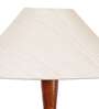 off white coolie cotton Wooden floor lamp