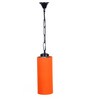 Devansh Orange Cotton Cylindrical Hanging Single Hanging Lamp