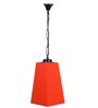 Devansh Orange Cotton Pyramid  Hanging Single Hanging Lamp