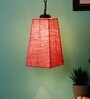 Devansh Pink Jute  Pyramid  Hanging Single Hanging Lamp