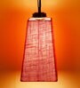 Devansh Pink Jute  Pyramid  Hanging Single Hanging Lamp