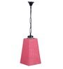 Devansh Pink Jute  Pyramid  Hanging Single Hanging Lamp