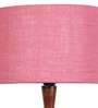 Pink Jute Wooden floor Lamp