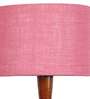 Pink Jute Wooden floor Lamp