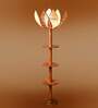 Devansh Rose Bamboo Shade with wood Floor Lamp