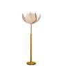 Devansh Rose Bamboo Shade with wood Floor Lamp