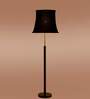 Devansh Soft back Black cotton shade with Wood Base