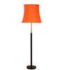 Devansh Soft back Orange  cotton shade with Wood Base